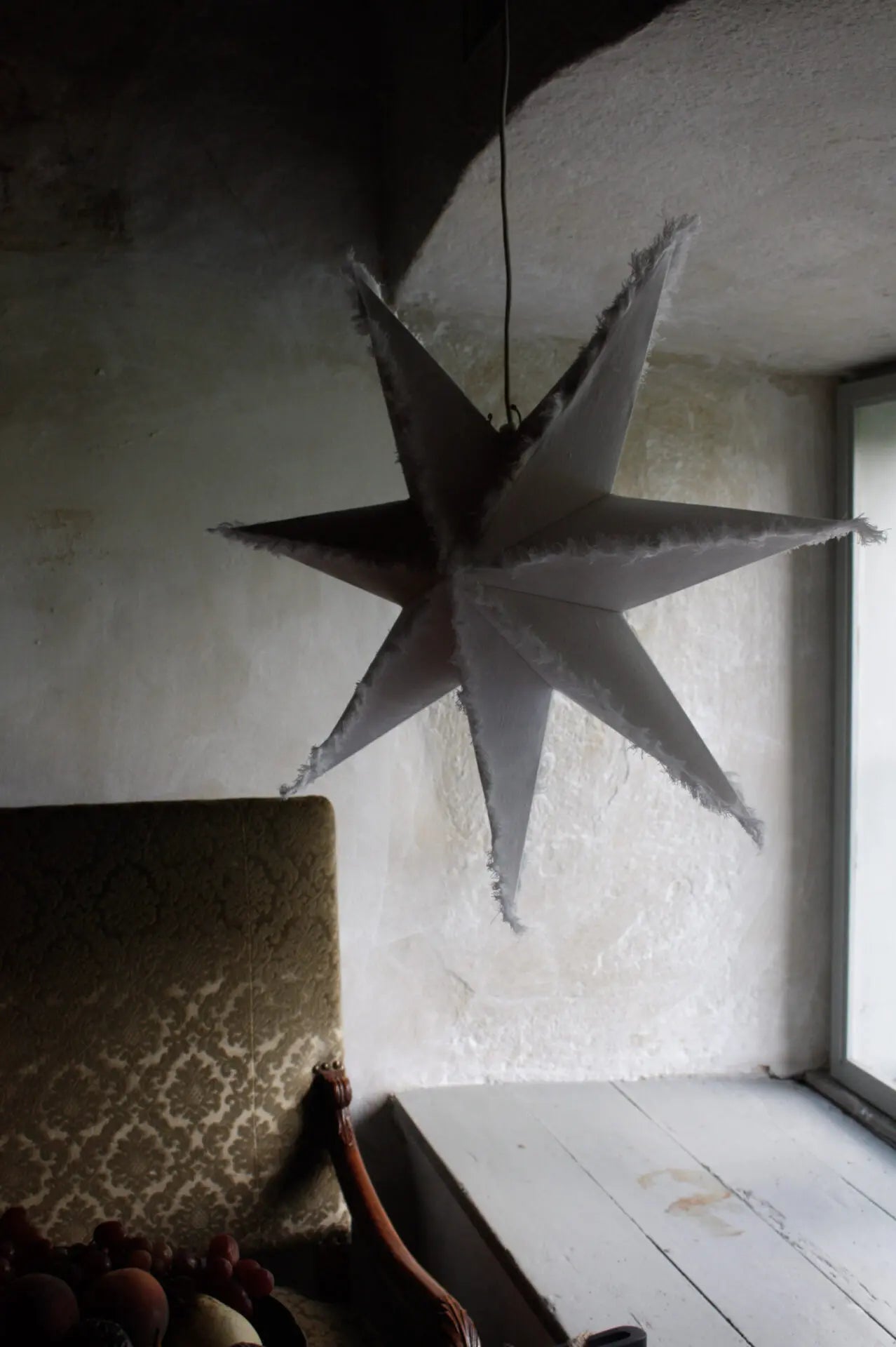 Lámpara estrella blanca