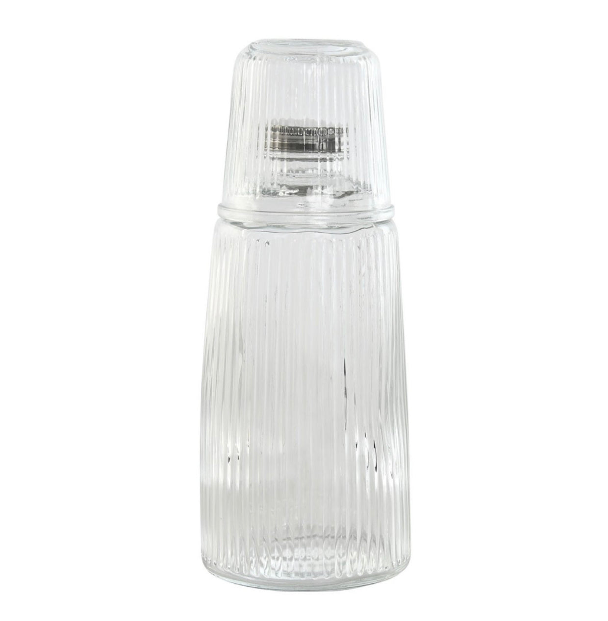 Botella y vaso Cristal
