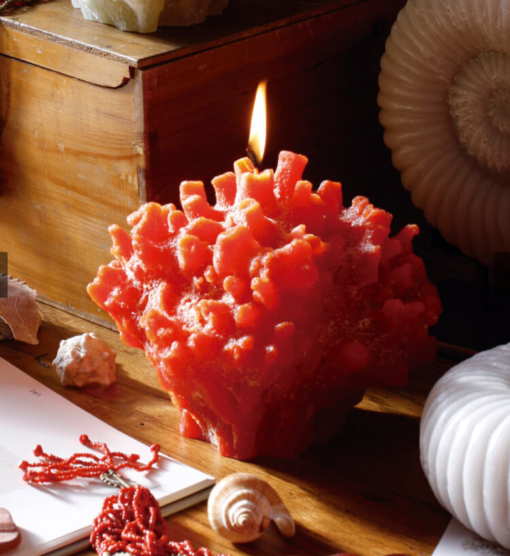 Vela coral escultura