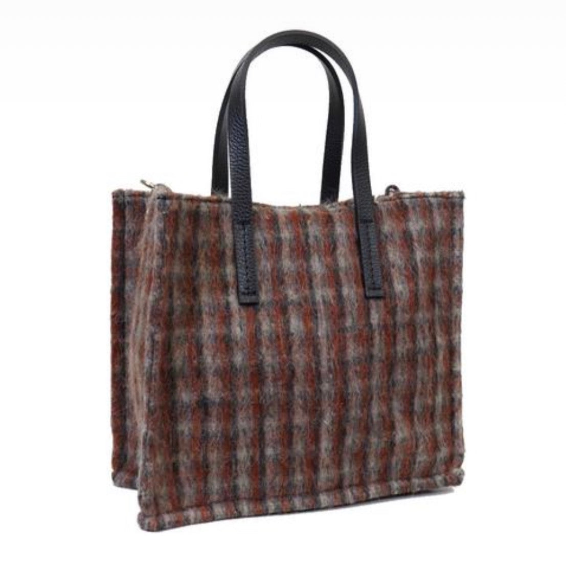 Bolso cuadros Shoff Grigio mediano
