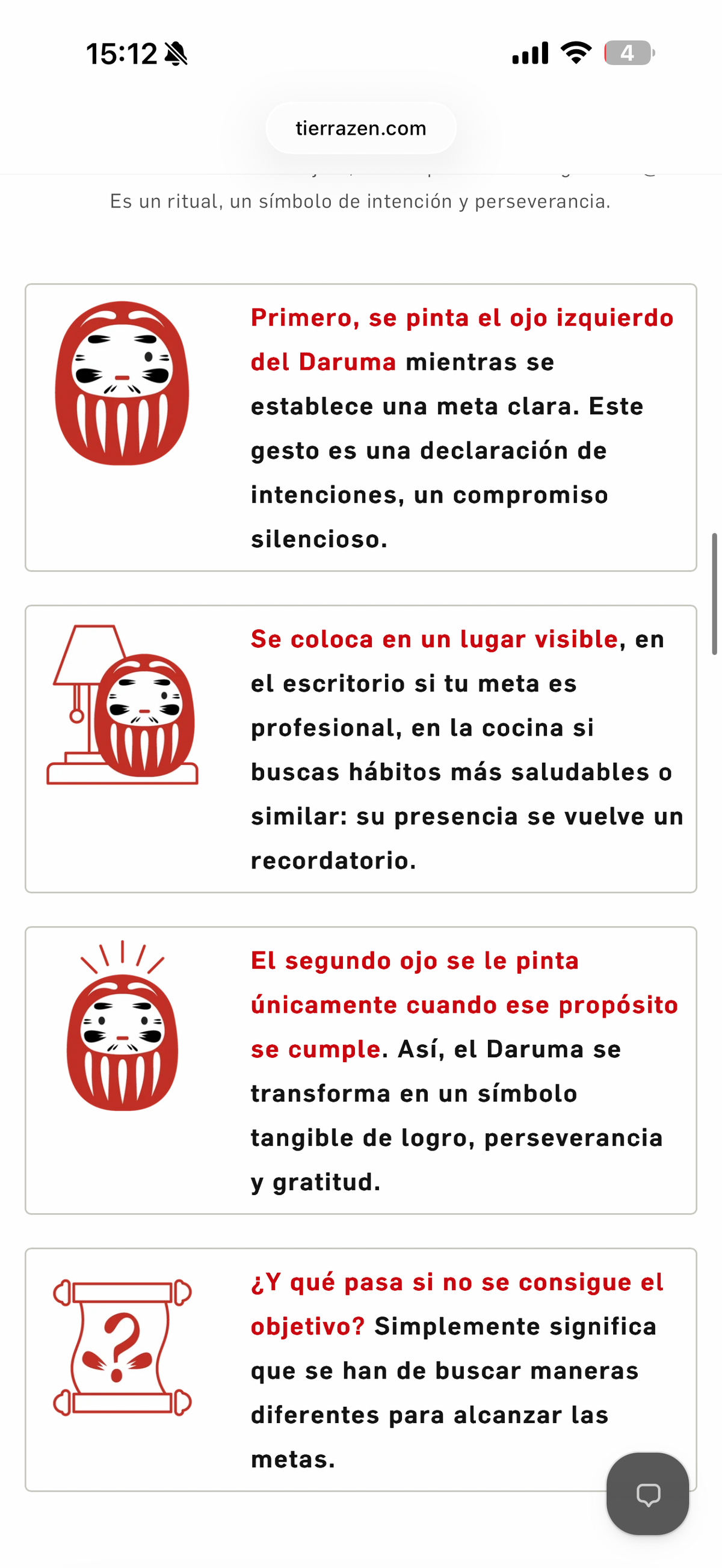 Daruma propósito
