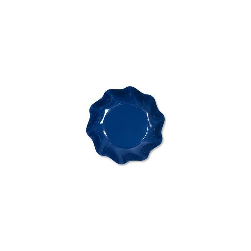 PLATOS ONDAS AZUL MARINO