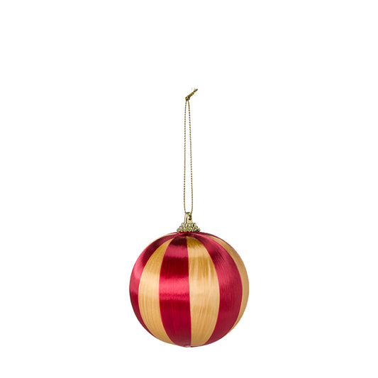 Bola Lustre dorada y roja
