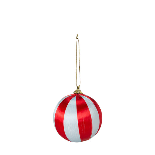 Bola Lustre blanca y roja