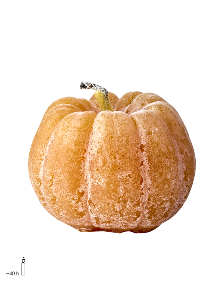 Vela calabaza grande, naranja claro