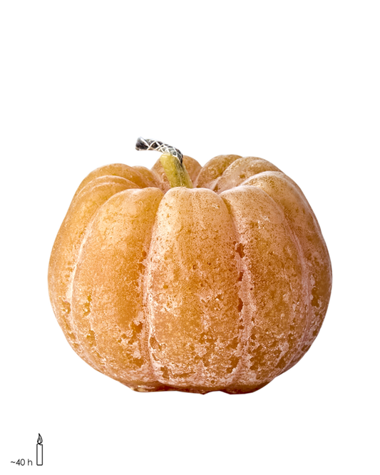 Vela calabaza grande, naranja claro
