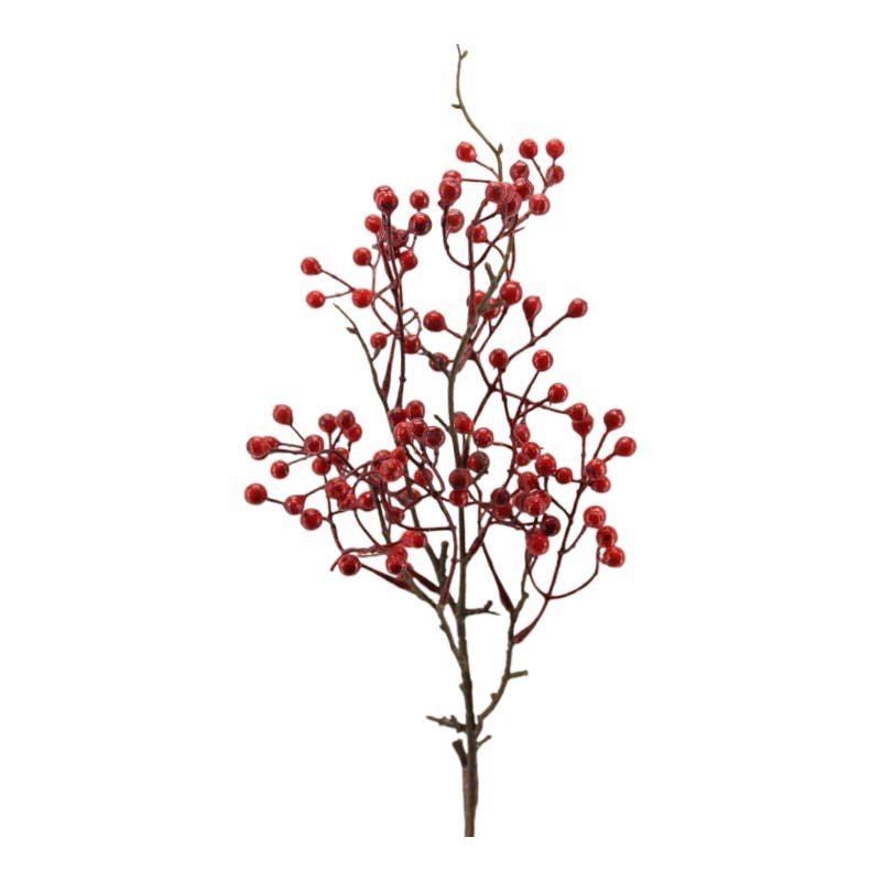 Rama de ilex 63 cm rojo