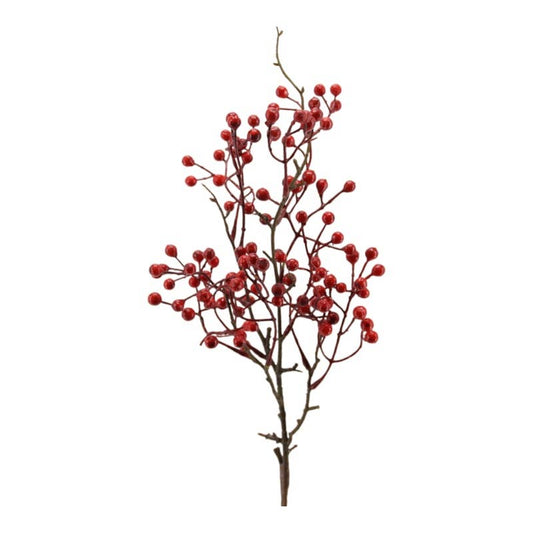 Rama de ilex 63 cm rojo