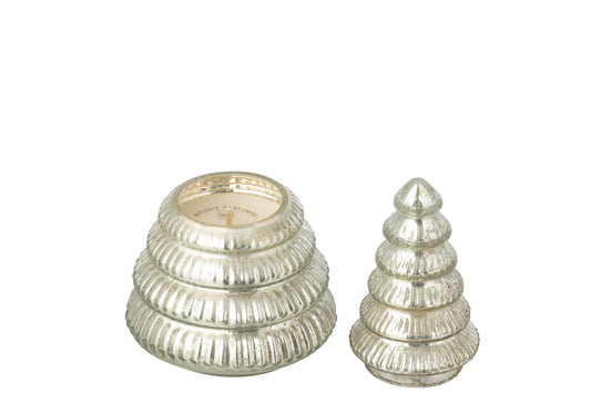 Vela árbol pequeño plata