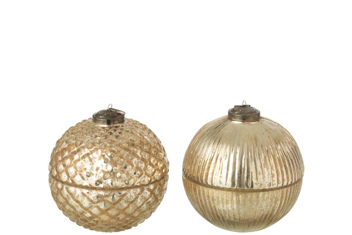 Vela bola medium dorada