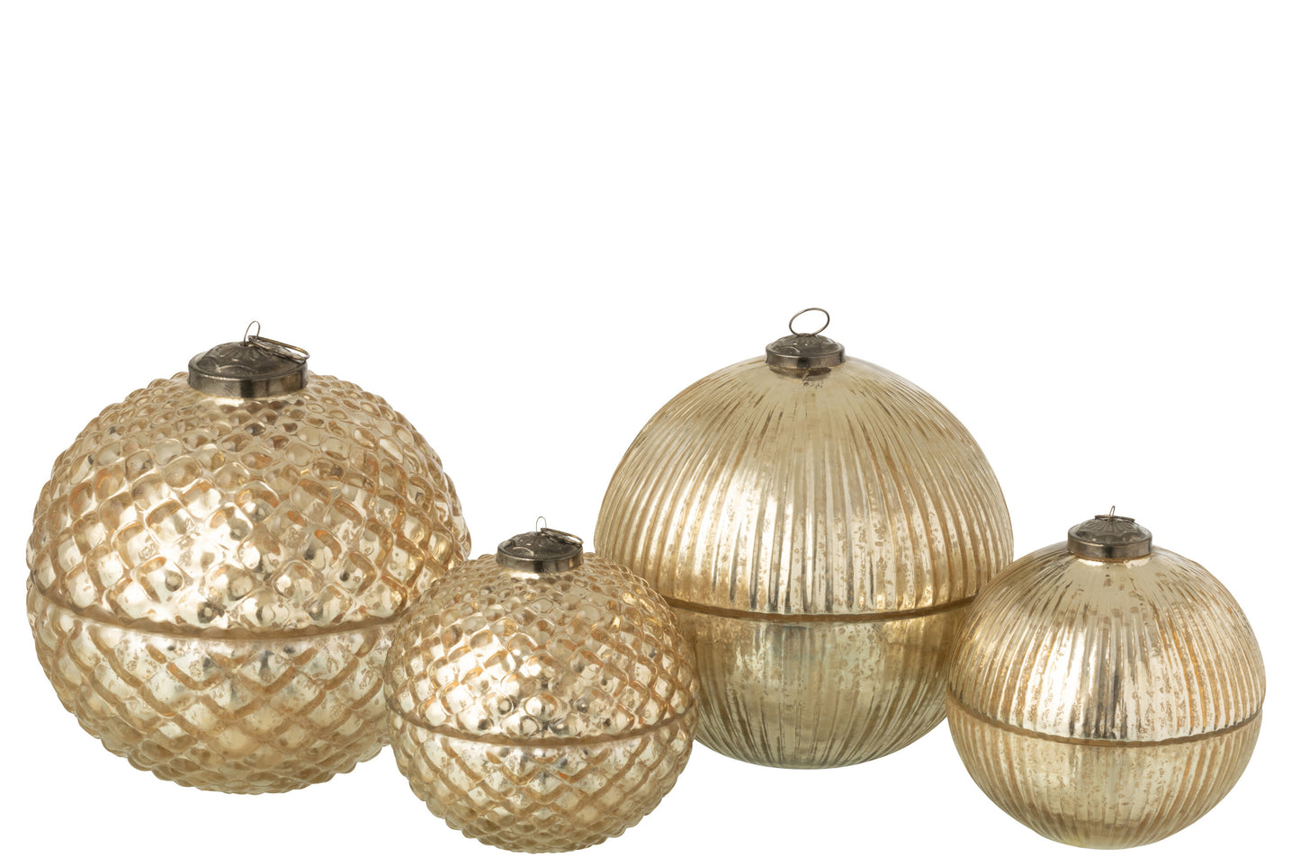 Vela bola medium dorada