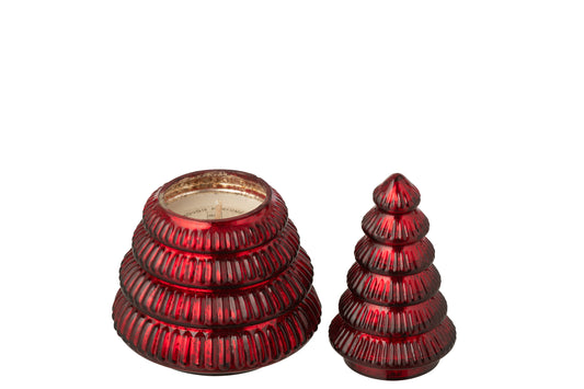 Vela árbol grande rojo