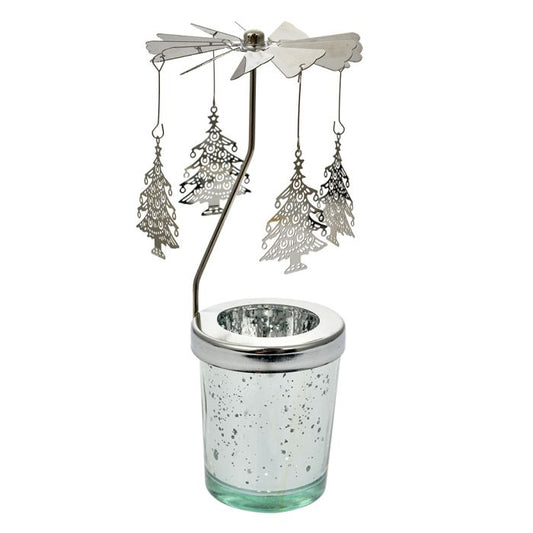 Carrusel plateado vela te