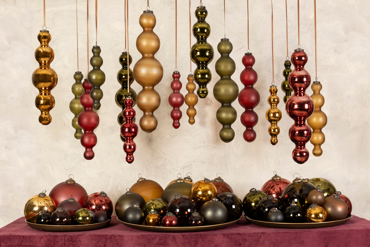 Bola cristal dorado envejecido 20cm