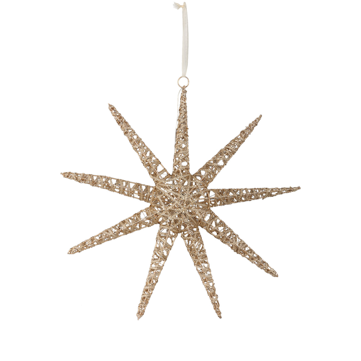 Estrella luz dorada