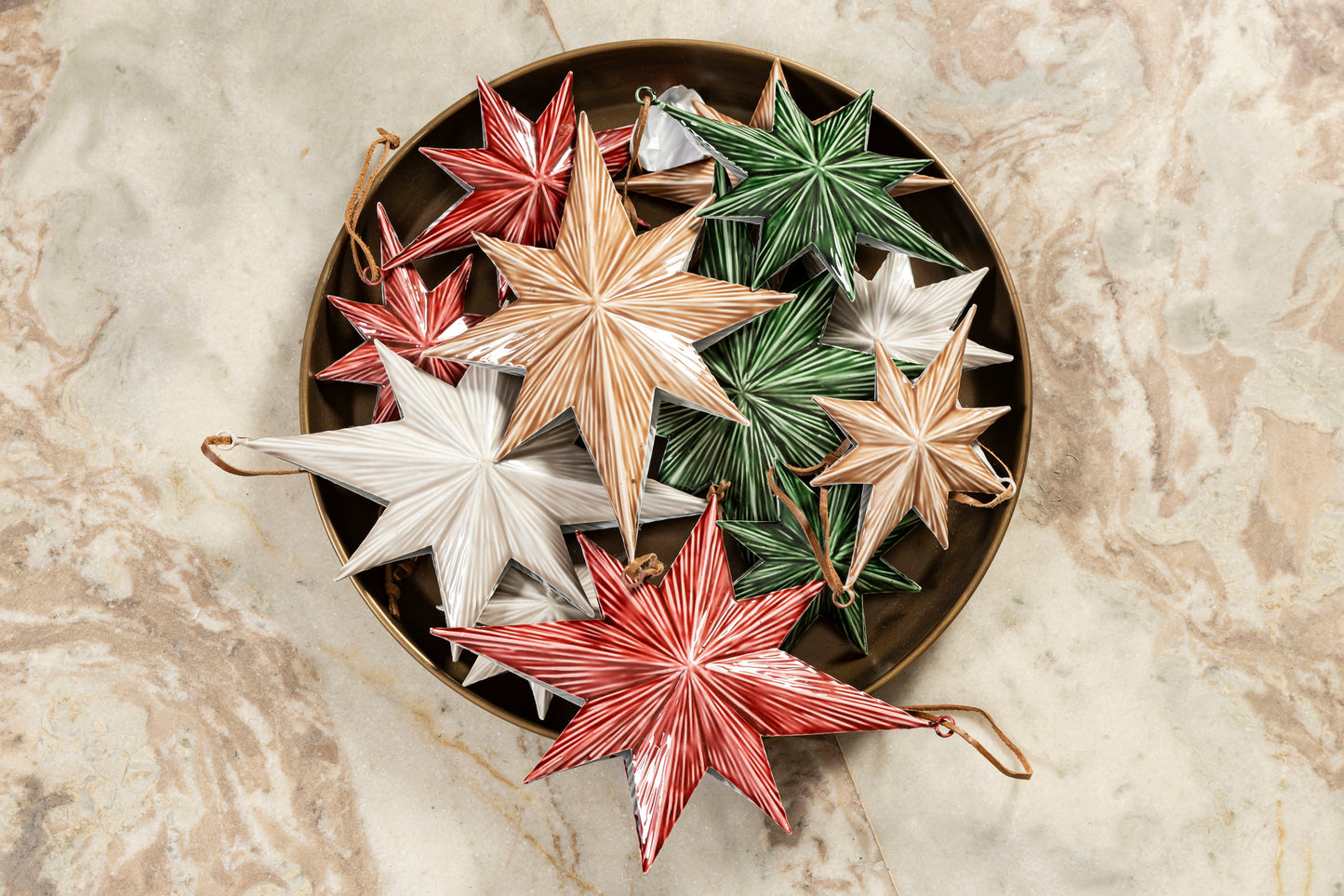 Estrella metal pintada