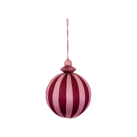 Bola Striped hilo de seda Rosa L