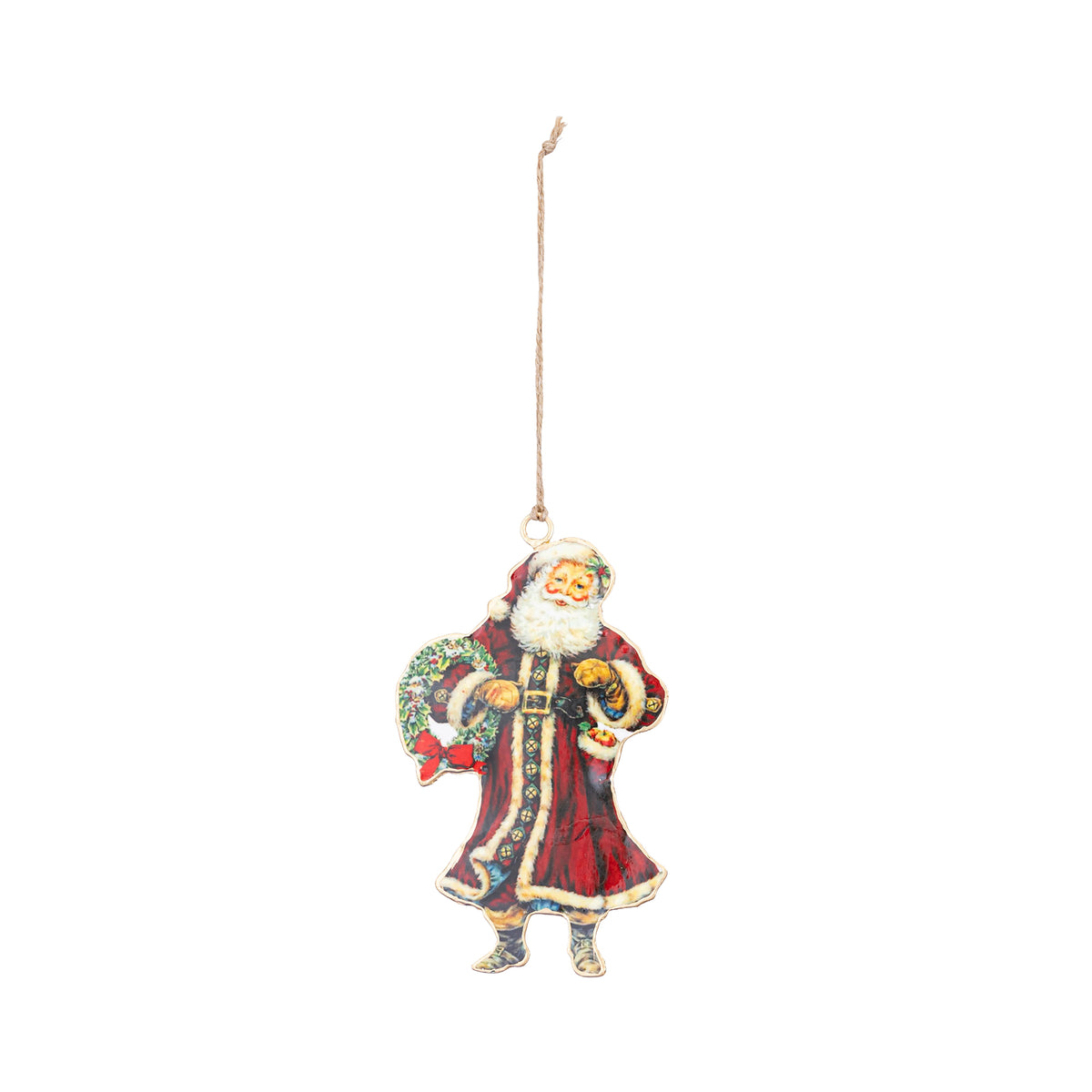 Papa Noel metal vintage