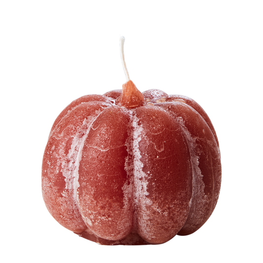 Vela calabaza pequeña dulce de leche