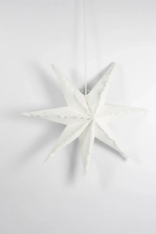 Lámpara estrella blanca