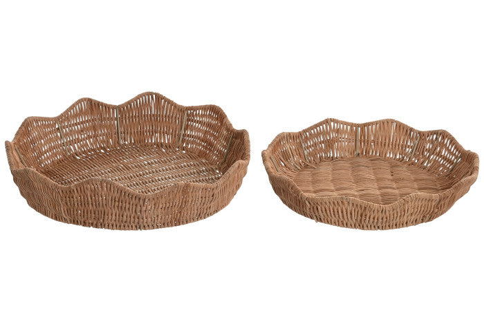 Bandejas Ratan redondas