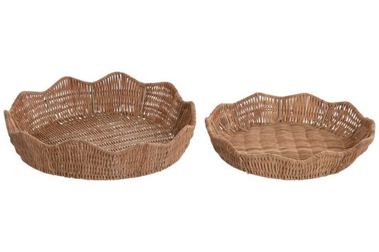 Bandejas Ratan redondas