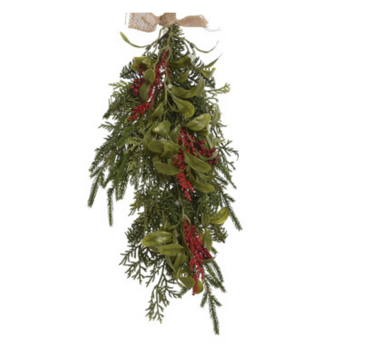 Rama acebo y muérdago