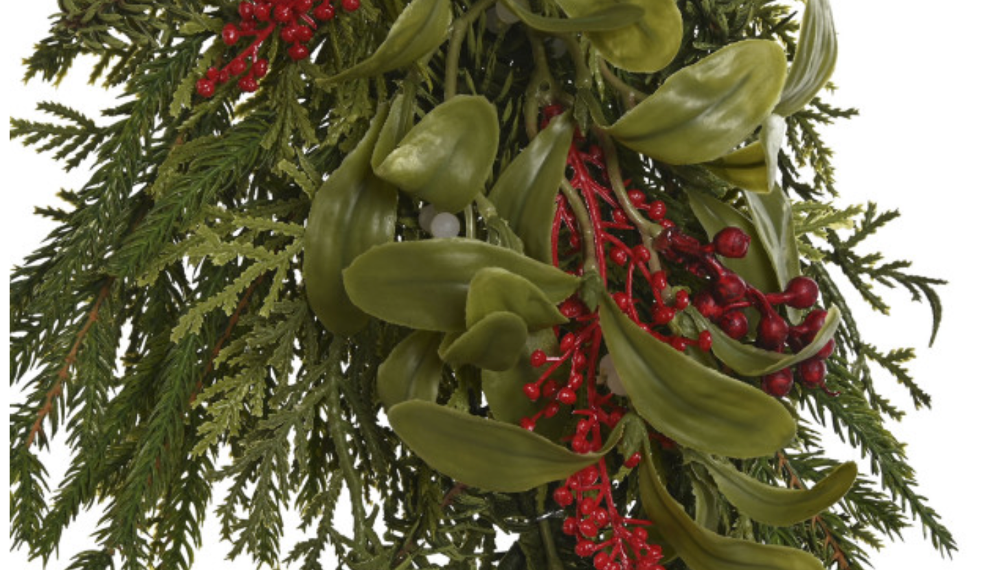 Rama acebo y muérdago