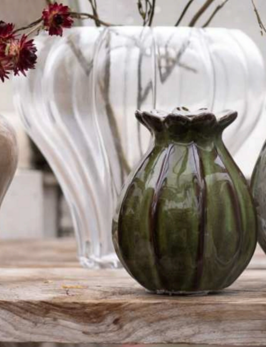 Jarrón Lillian verde