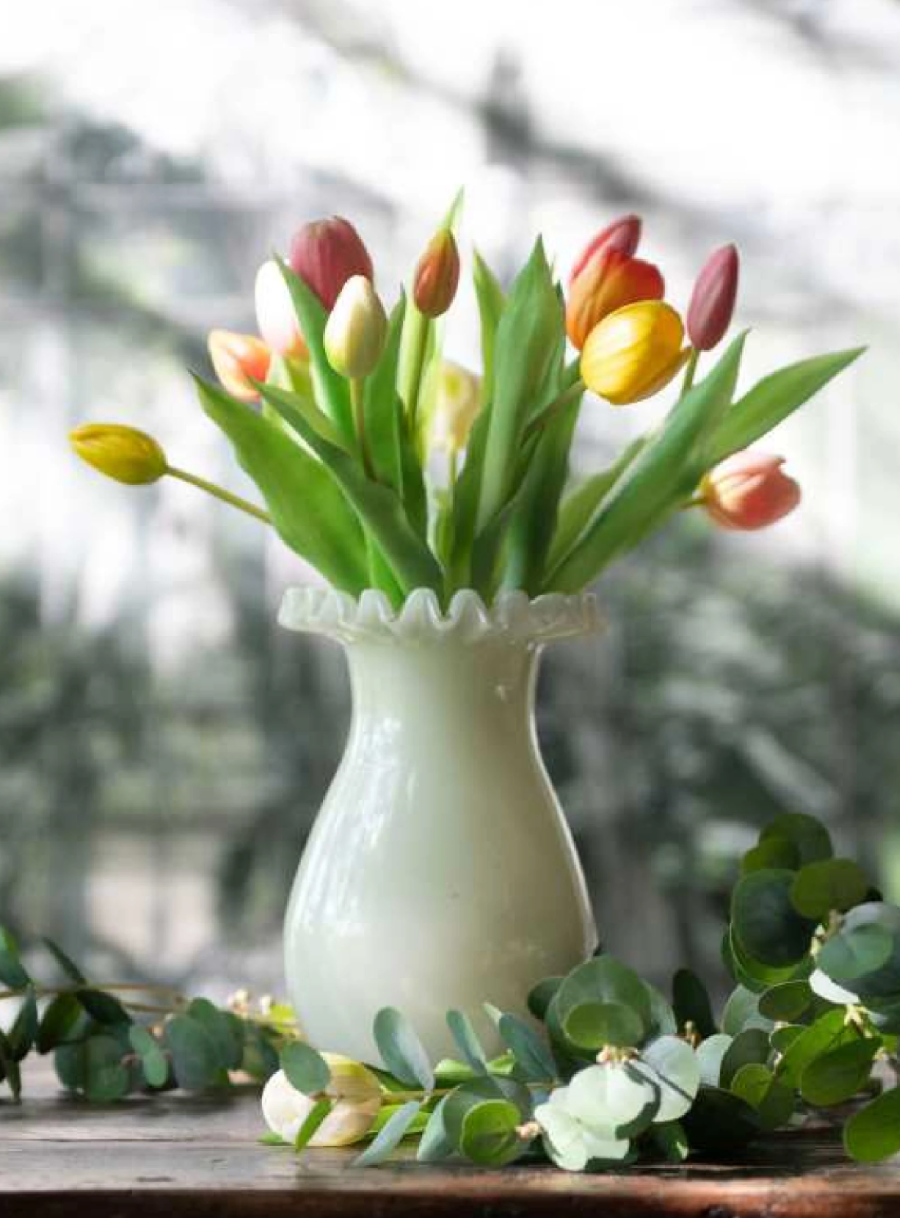 Tulipanes ramos amarillos