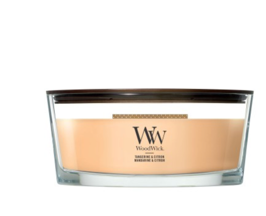 Velas chimenea Woodwick Tangerine y Citron
