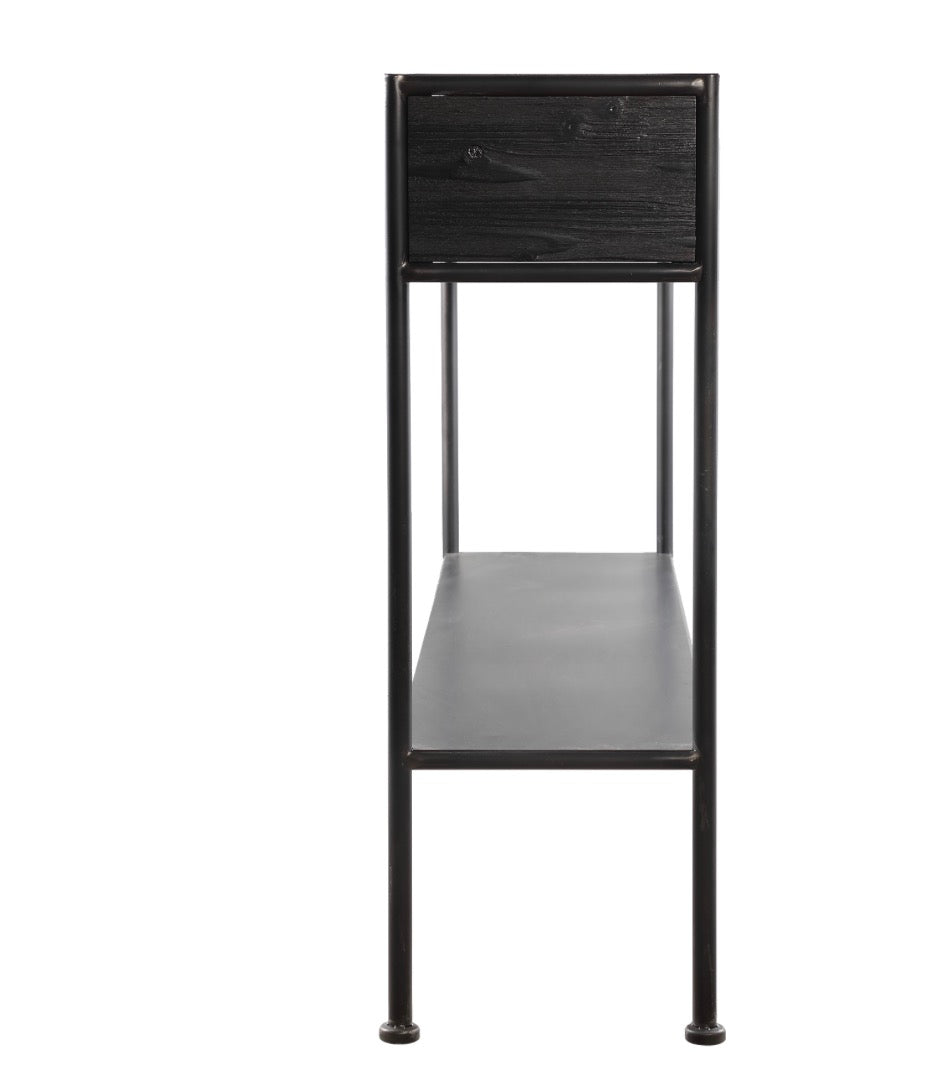 Consola metálica negra