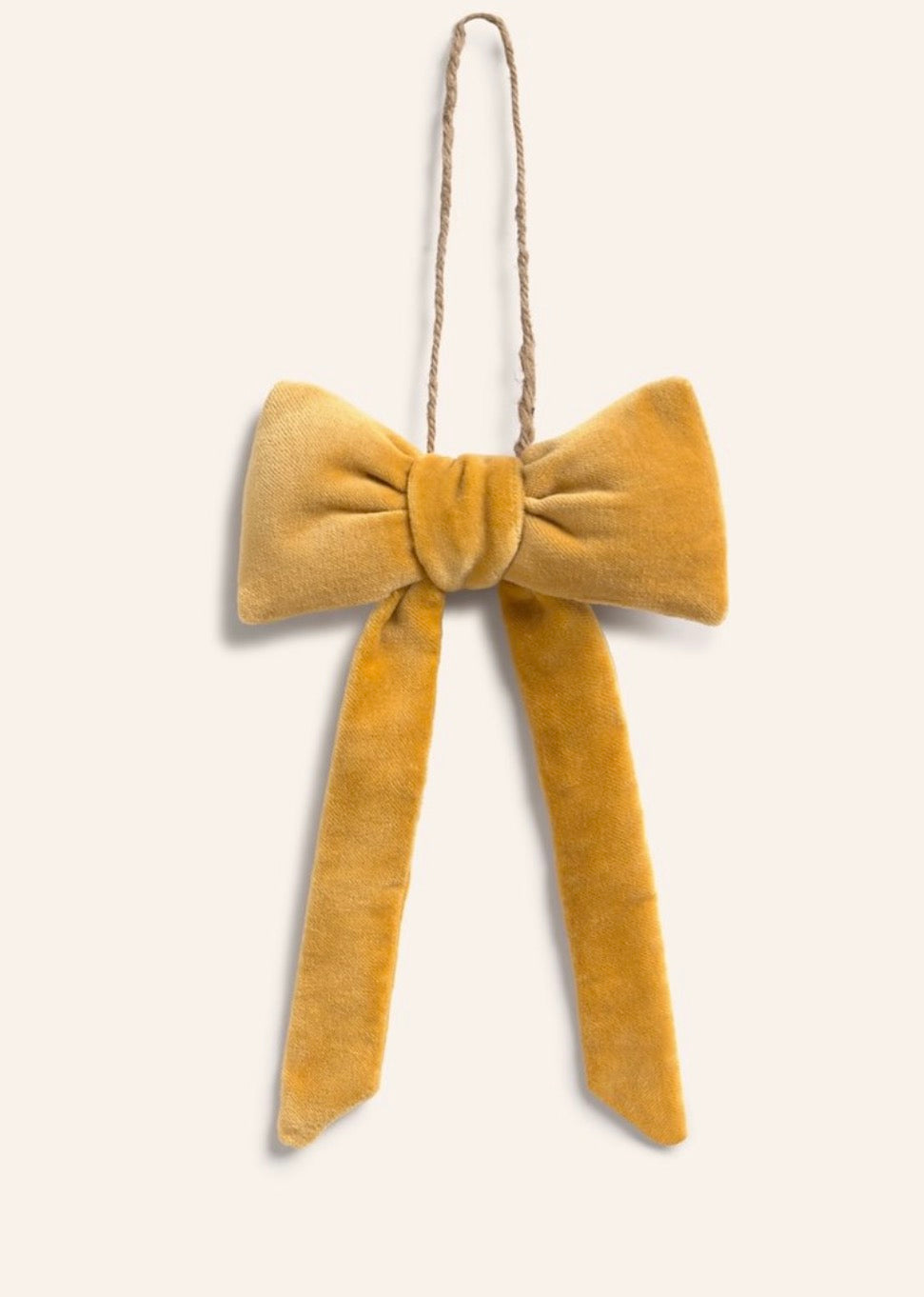 Lazo terciopelo mostaza