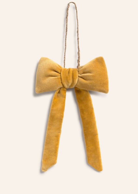 Lazo terciopelo mostaza