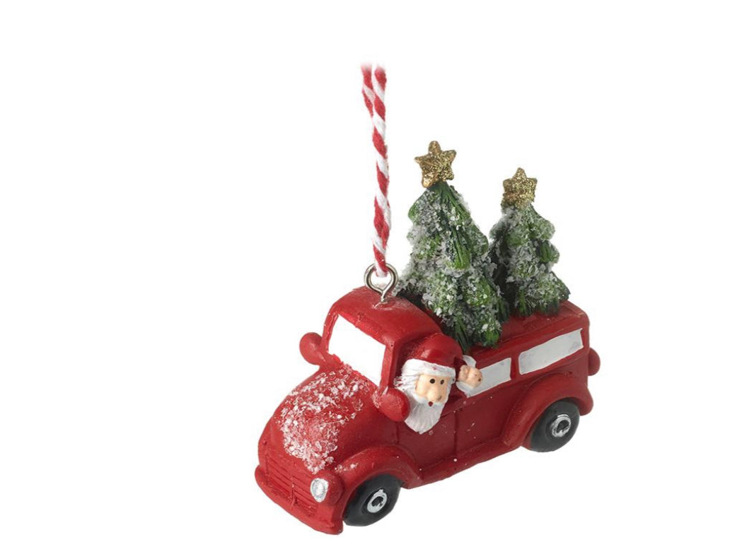 Camioneta Noel pinos