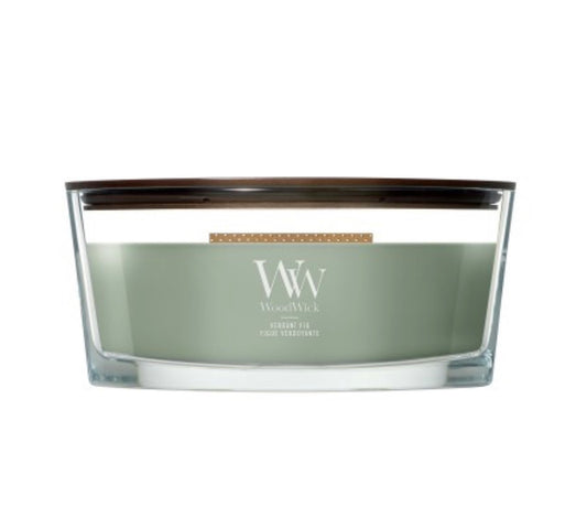 Velas chimenea Woodwick Higo verde
