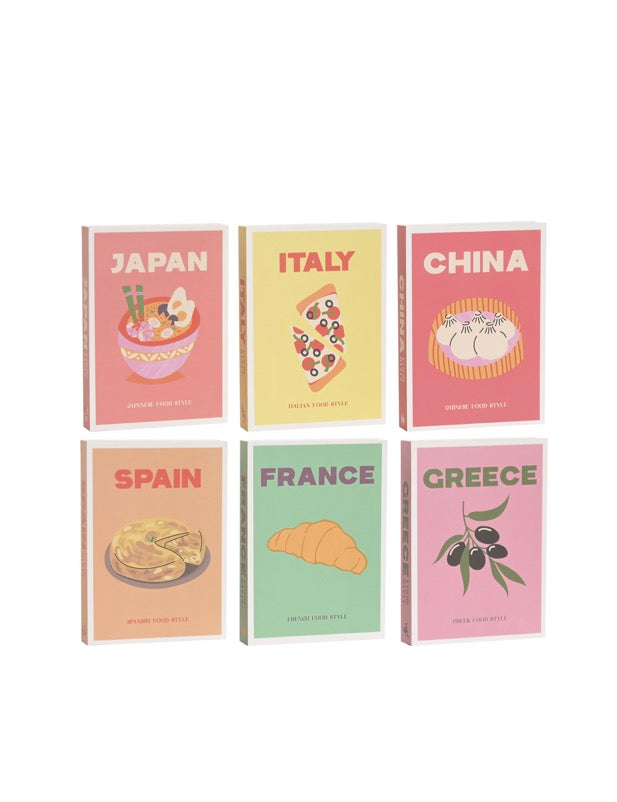 Caja libros países