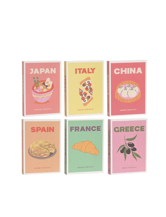 Caja libros países