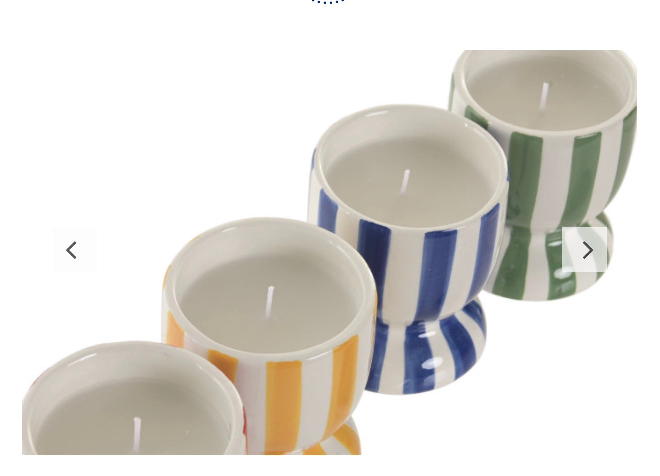 Velas olor caja rayas