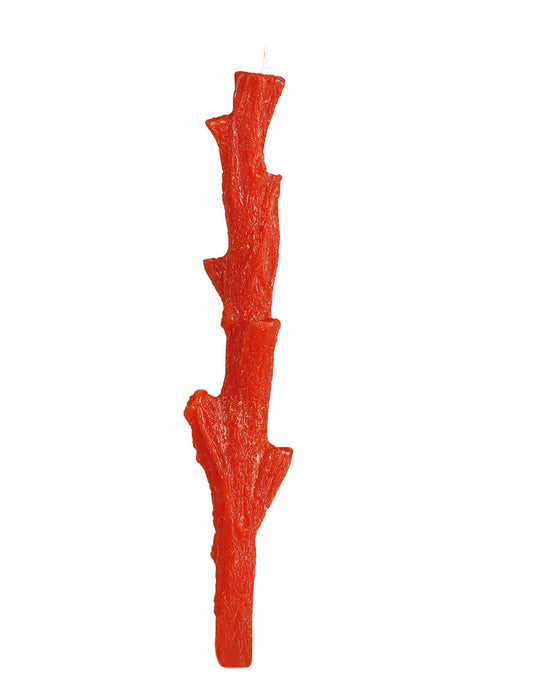 Vela candelabro coral