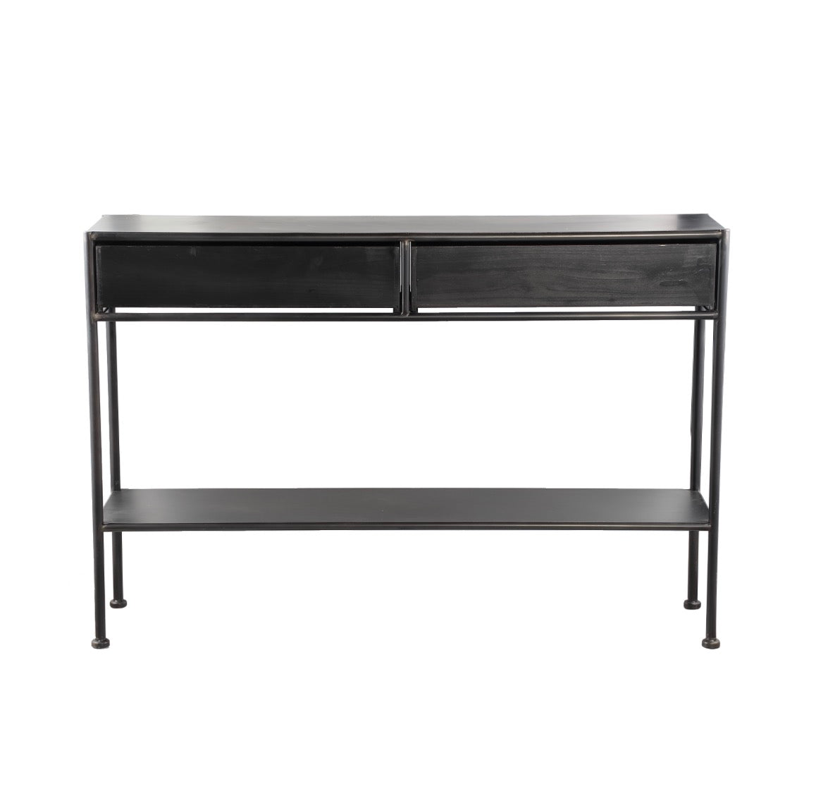 Consola metálica negra