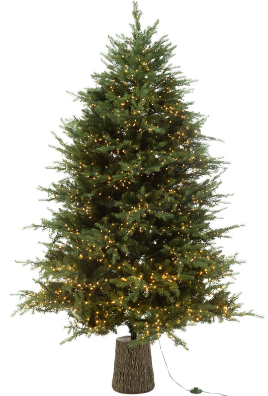 Árbol Navidad 3000leds pie porcelana