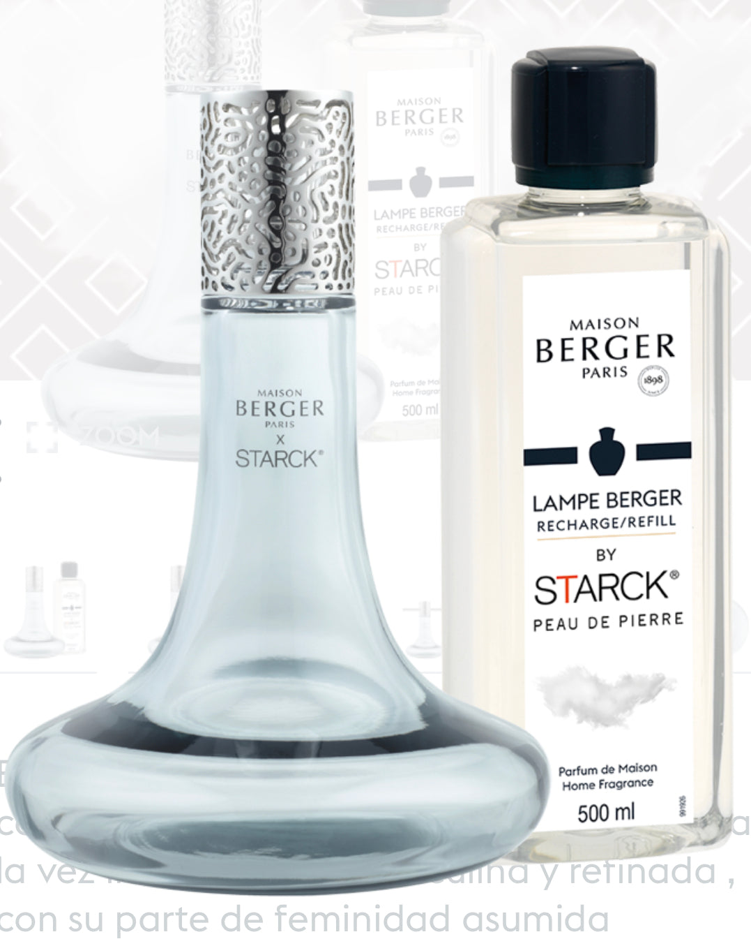 Cofre lámpara Berger by Starck Peau de Pierre TOP VENTAS