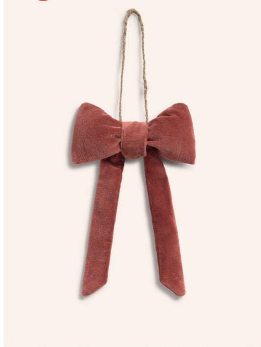 Lazo terciopelo burdeos
