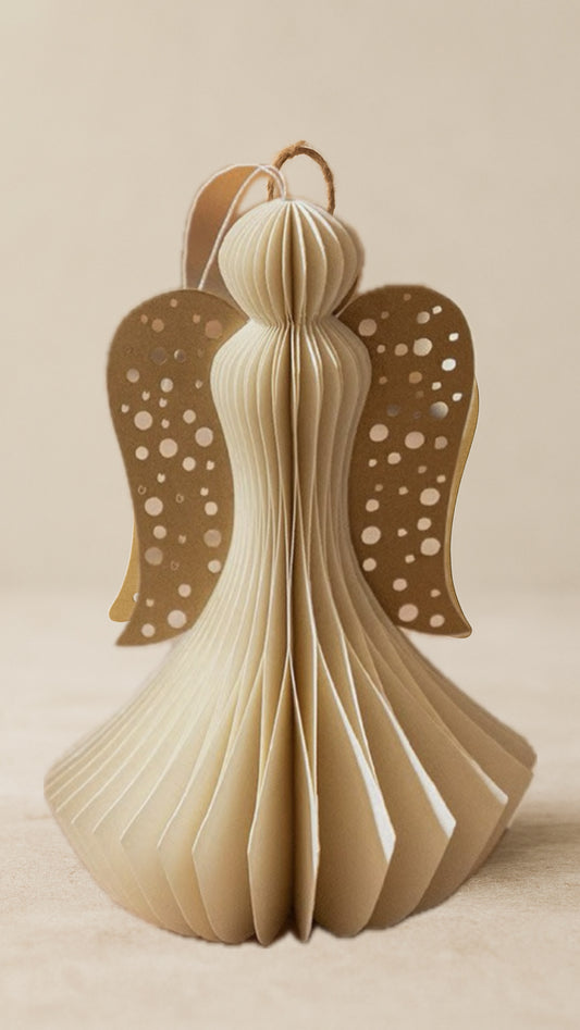 Ángel crudo papel mache