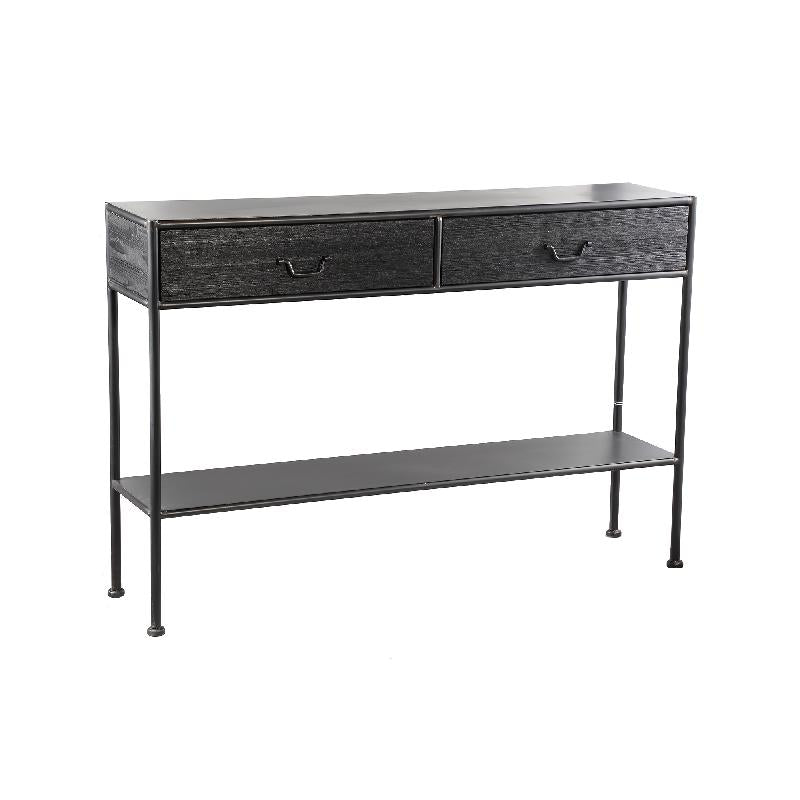 Consola metálica negra