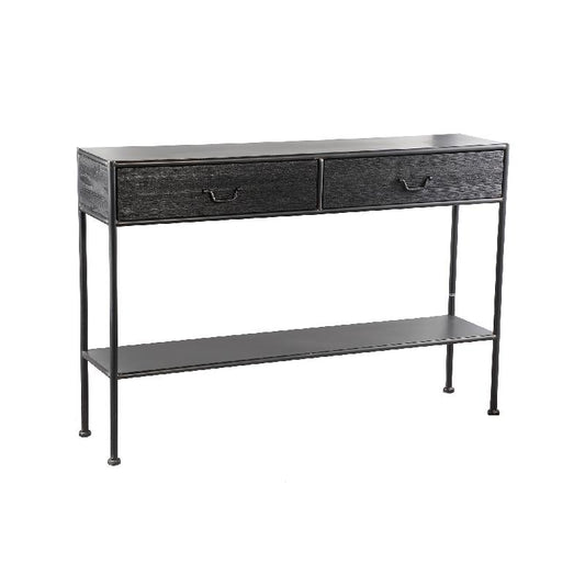 Consola metálica negra