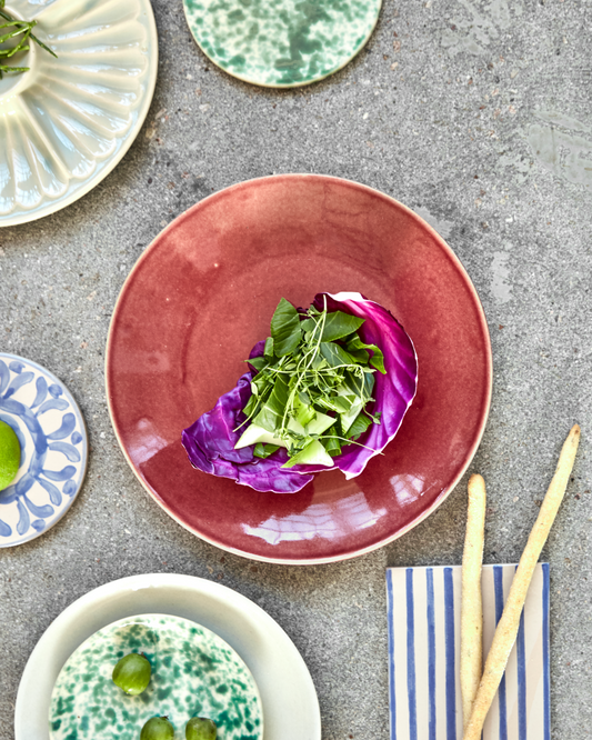 Plato llano HD Diva rojo