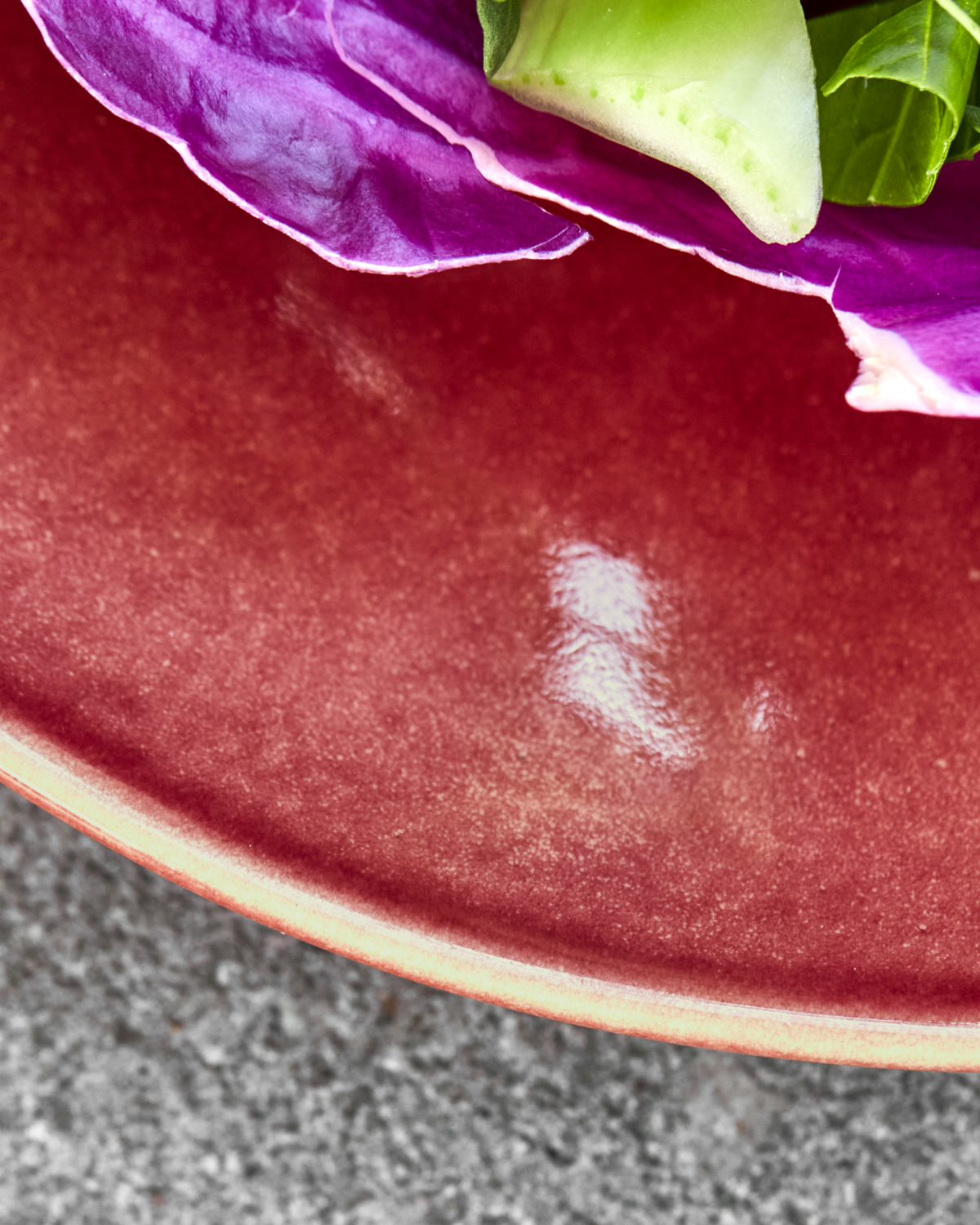Plato llano HD Diva rojo