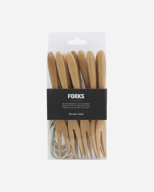 Tenedores bambú aperitivos